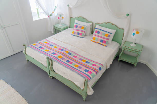 istock Private room bedroom color pillow 1256015029