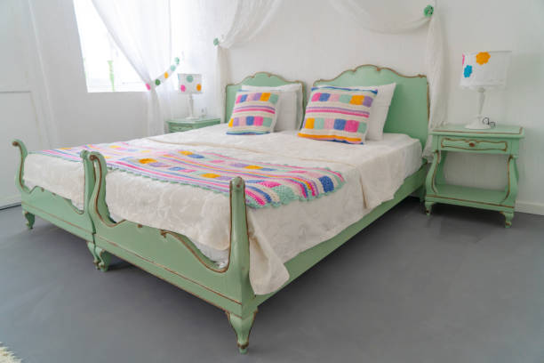 istock Private room bedroom color pillow 1256015036