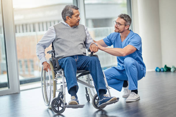 istock How are you finding your new wheelchair? 1256028074