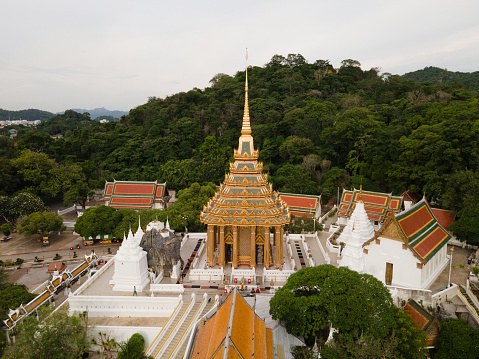 Ariel view of Wat Phrabuddhabat temple , Saraburi , Thailand