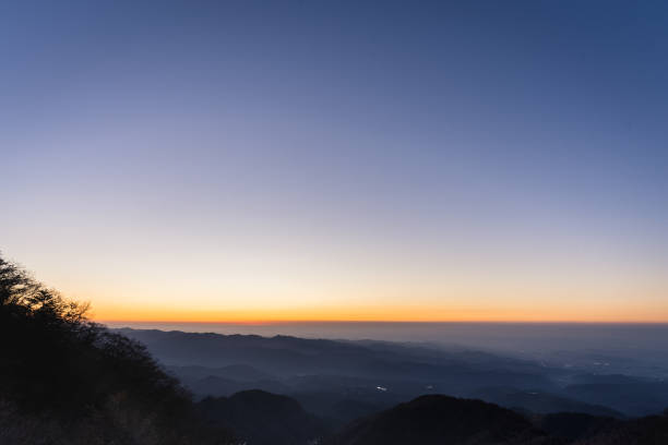 Sunrise from the top of mt. Akagi Sunrise from the top of mt. Akagi mt akagi stock pictures, royalty-free photos & images