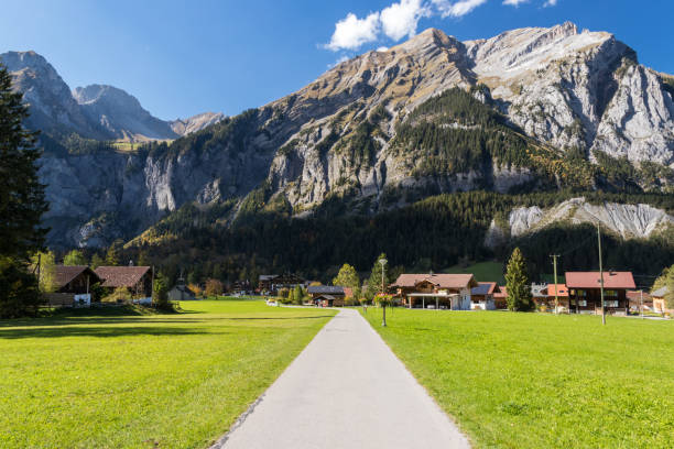 istock Kandersteg valley in sunny day 1256036384