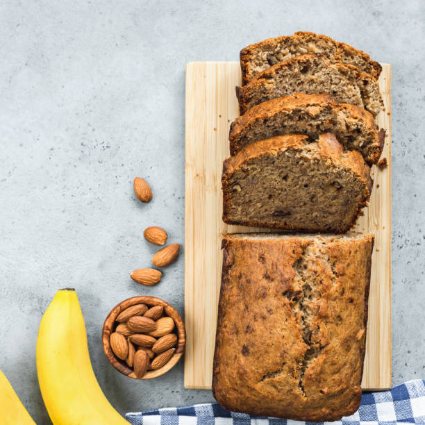 istock Gluten free banana bread loaf 1256037799