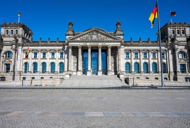 istock Front view of the famous german Reichstag 1256041979