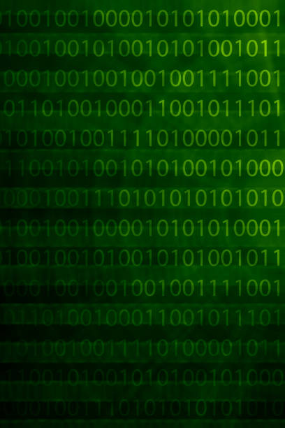 Vertical Green Binary Code