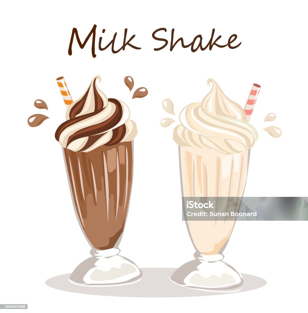 Intuition Uartig ketcher The Glasses Of Various Milkshakes Isolated On White Background Stock  Illustration - Download Image Now - iStock