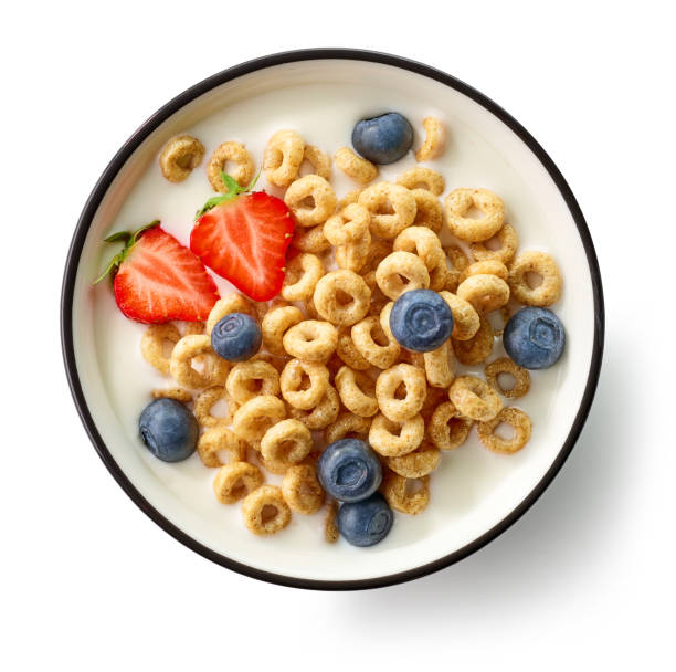 istock bowl of breakfast rings with milk 1256053054