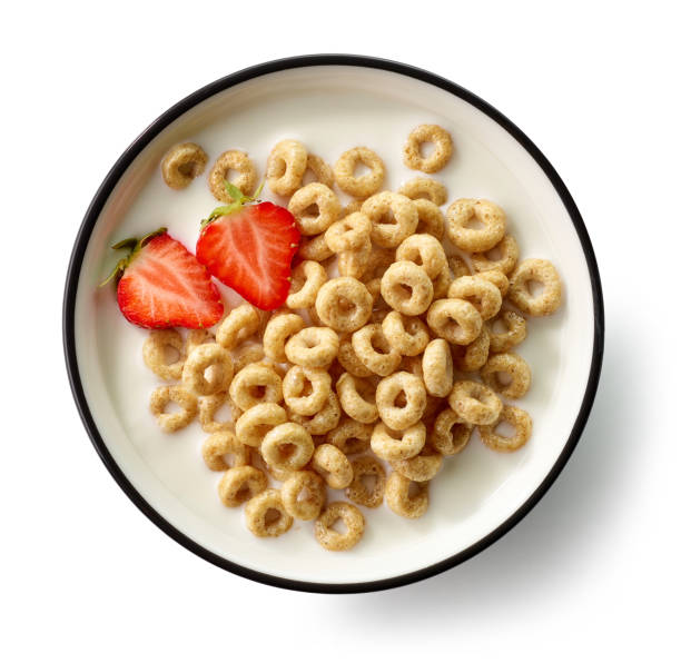 istock bowl of breakfast rings with milk 1256053104