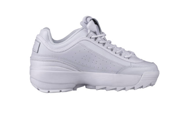 istock White sneaker on a white background.Sports shoes. 1256059150