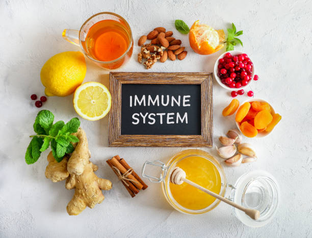 istock Immunity boosting various healthy natural products 1256066258