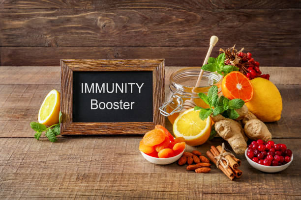 istock Immunity boosting various healthy natural products 1256066275