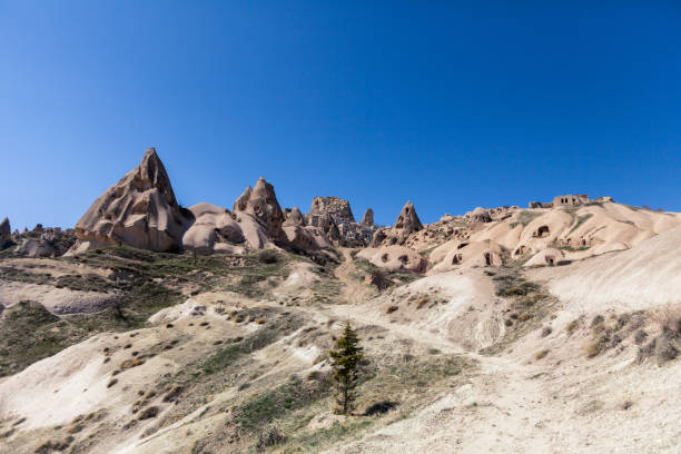 istock Cappadocia region old mountain backgrounds 1256067130