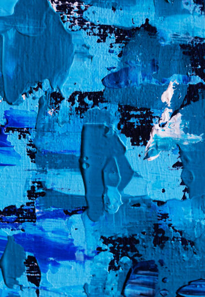 istock abstract oil paint texture on canvas, background 1256067147