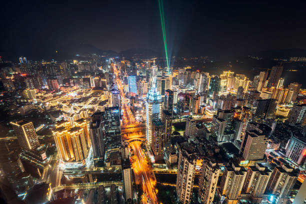 Shenzhen, China City at night