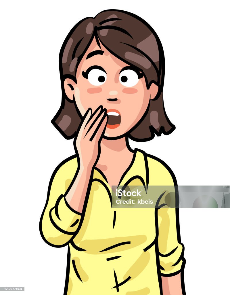 Shocked Young Woman Stock Illustration - Download Image Now - Bad News,  Cartoon, Shock - iStock