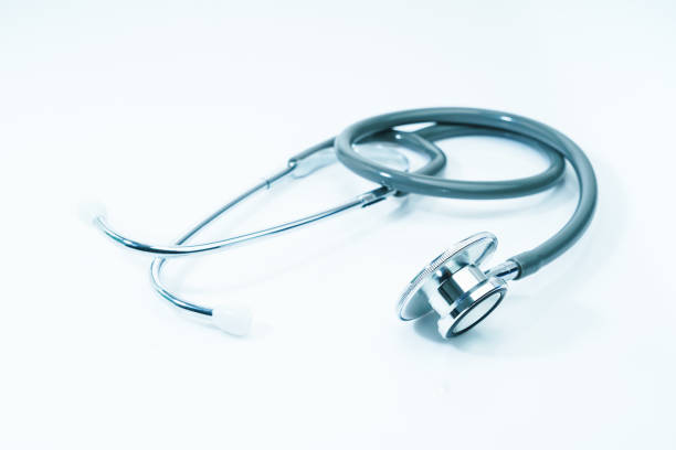 istock Medical stethoscope for doctor checkup on table 1256092709
