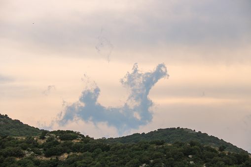 Picture of a cloud that looks like a Dragon