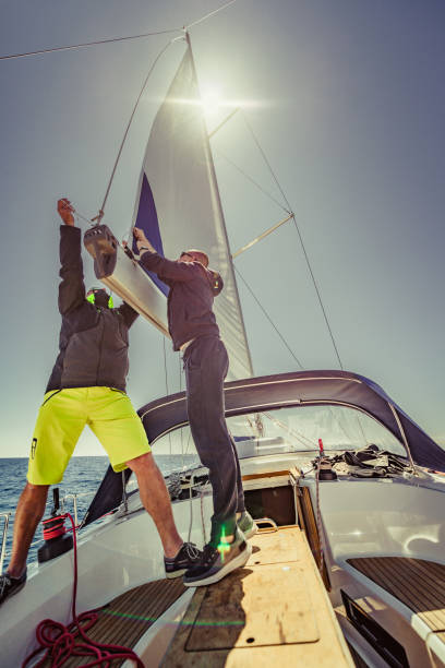 istock adventure friends on the sailing boat 1256094367