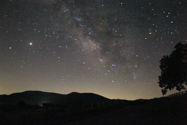 istock Milky Way in the mountains 1256097615