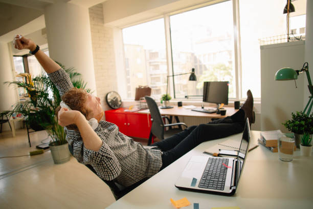 istock Businessman working in the office. 1256104686