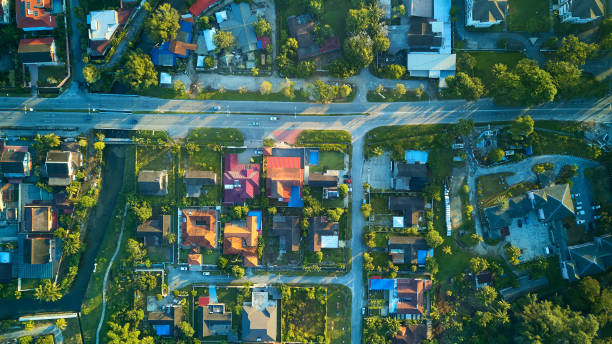 istock Aerial view of city 1256108500