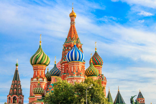 istock St. Basil's Cathedral on Red Square in Moscow, Russia 1256116610