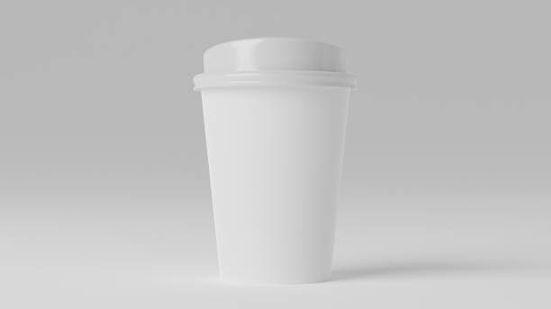 Black hot coffee cup.
