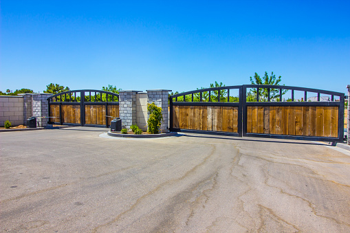 Entry & Exit Motorized Wooden & Metal Gates