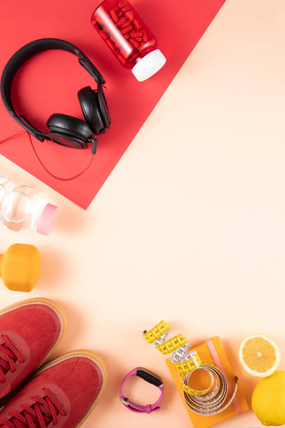 istock Fitness Equipment Background 1256121135