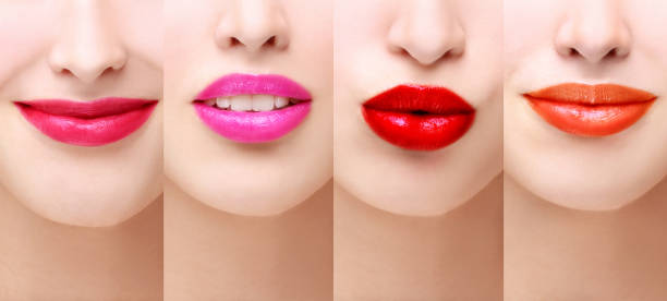 istock Color lips.Different tones of lipstick 1256121370