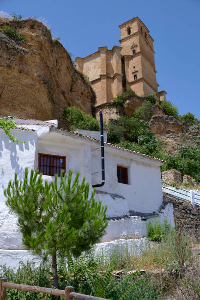 Photograph of the Villa church from the streets of Montefrio, Granada.
