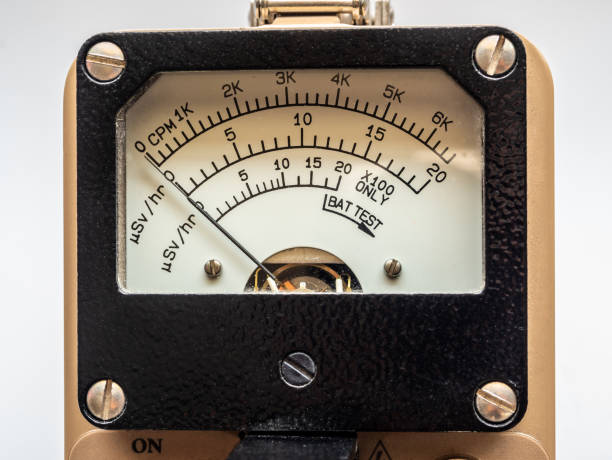 Count per minute scale and microSIevert per hour scale on Dial display of Radiation survey meter