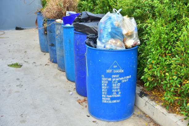 istock The garbage dump around the fence. 1256125557