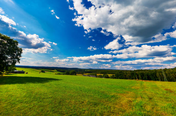 istock Agriculture and farmland nature scenery 1256128186