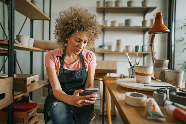 istock Online shopping makes my business successful 1256128808