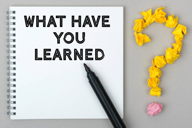 istock Hand with marker writing: What Have You Learned. 1256130285