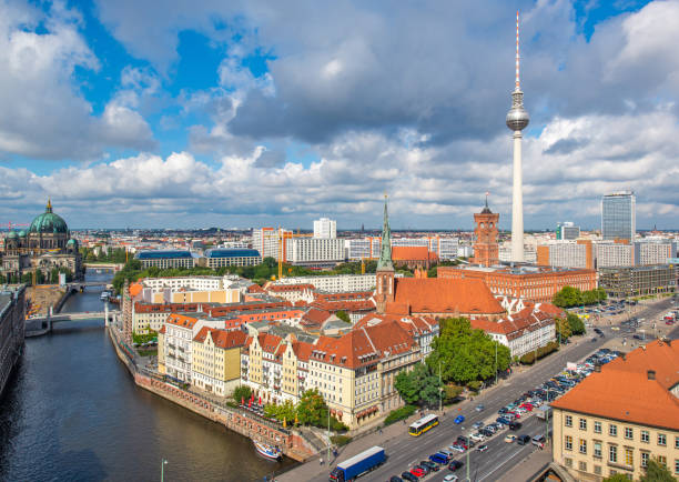 istock Berlin, Germany Skyline from Above the Spree River. 1256135272