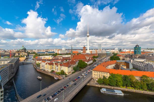 istock Berlin, Germany Skyline from Above the Spree River. 1256135305