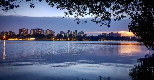 istock Sunset by the Lake 1256135899