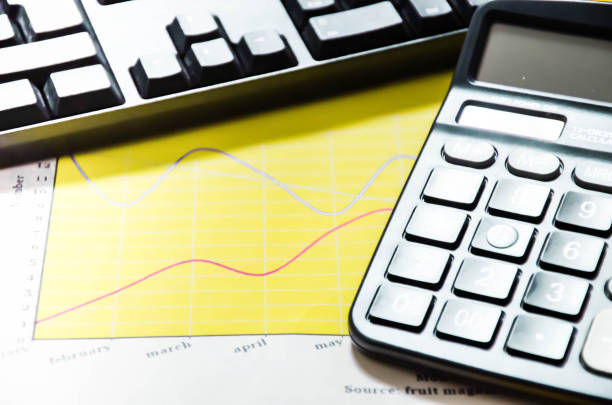 istock calculator and computer lies on a yellow background 1256137131