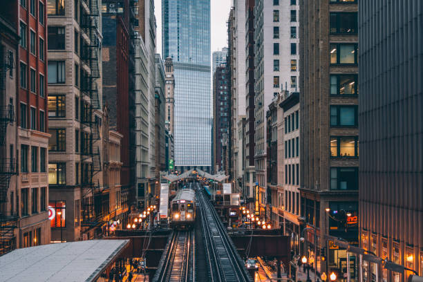 istock Chicago Subway Train / Chicago, Illinois 1256138444