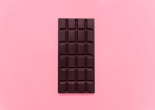 istock Chocolate bar Top view photo with copy space 1256139282