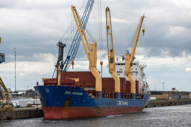 Cargo Vessel ‚BBC Hudson‘ stock photo