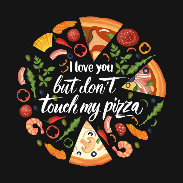 Italian Cheese Pizza Vector Illustration Stock Illustration - Download  Image Now - Pizza, Menu, Pizzeria - iStock