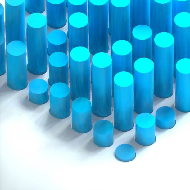3d rendering of springs, abstract background.
