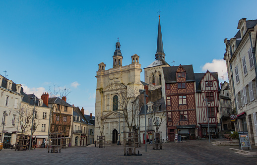 A picture of the Place Saint-Pierre in Saumur.