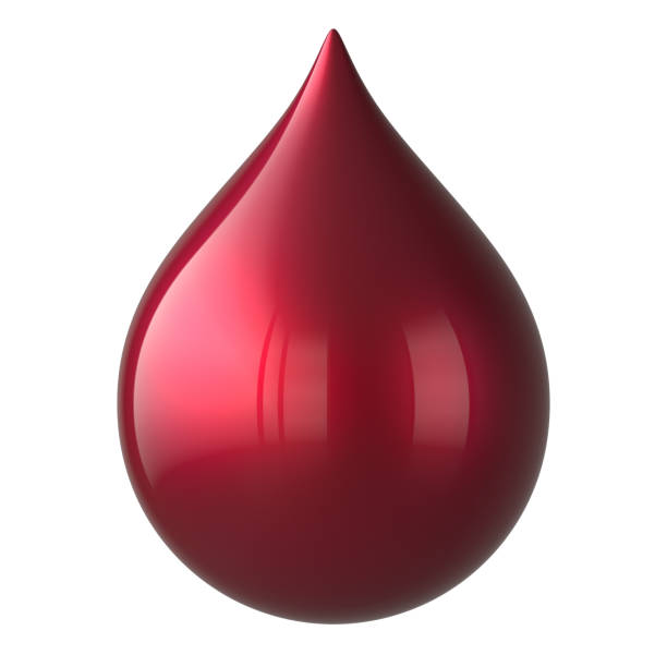 istock Drop of blood red close-up beautiful 1256145541