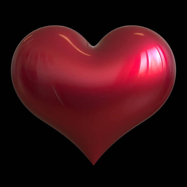 istock Heart shape red classic Love symbol Valentine design element 1256151037