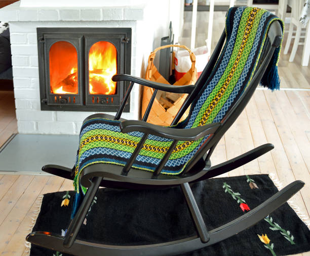 istock Wonderful evening by the fireplace. Aland Islands 1256153410