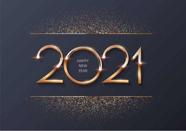 Glowing shiny golden new 2021 year numbers with glitter on gray background. Festive winter holiday merry Christmas decoration. Vector 2021 New Year illustration. Glowing shiny golden new 2021 year numbers with glitter on gray background. Festive winter holiday merry Christmas decoration. Vector 2021 New Year illustration 2021 stock illustrations